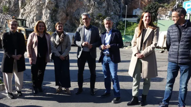 Víctor Navas y Pepe Bernal en Planta de Transferencia de Arroyo de la Miel