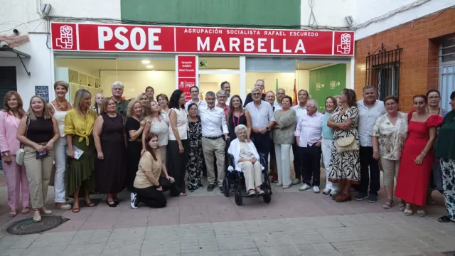 Los socialistas de Marbella reinauguran su sede