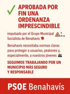 Benahavís aprueba una ordenanza sobre patinetes eléctricos impulsada por el Grupo Socialista 1 Benahavís aprueba una ordenanza sobre patinetes eléctricos impulsada por el Grupo Socialista