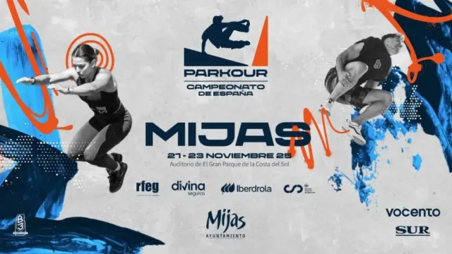 Mijas acogerá el Campeonato de España de Parkour 2025 con la élite nacional de la disciplina
