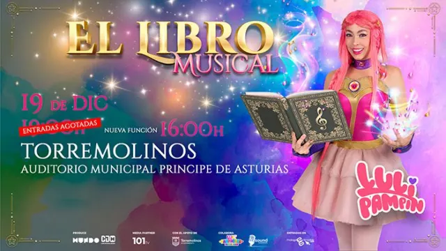 Luli Pampín llega a Torremolinos con su espectáculo «El Libro Musical» el 19 de diciembre