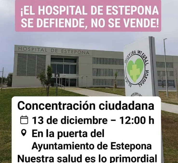 Estepona: Denuncian la apertura incompleta del hospital y acusan a la Junta de utilizar electoramente la sanidad