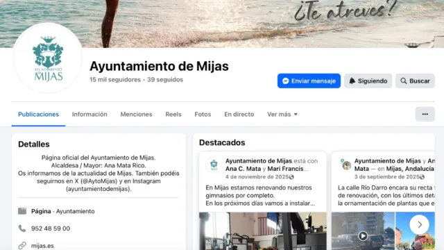 El PSOE de Mijas denuncia el bloqueo en las redes sociales del Ayuntamiento de vecinos críticos con la gestión municipal