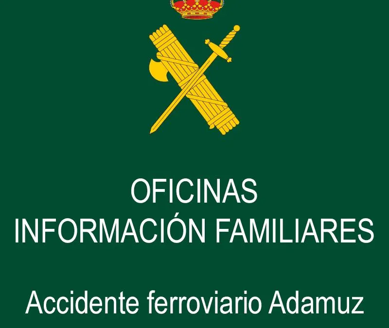 La Comandancia de la Guardia Civil de Málaga habilita una oficina para la identificación y recogida de muestras de ADN tras el accidente de…