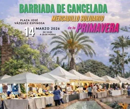 Cancelada se vuelca con la lucha contra el cáncer en su Mercadillo Solidario de Primavera
