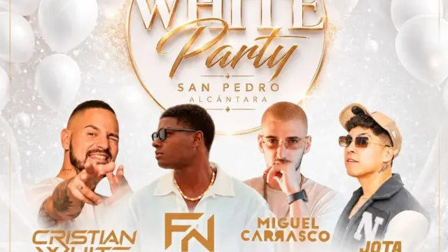 San Pedro Alcántara reúne a DJ locales en la ‘White Party’ con cinco horas de música